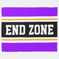 END ZONE Tropical Purple Black Football Stripes