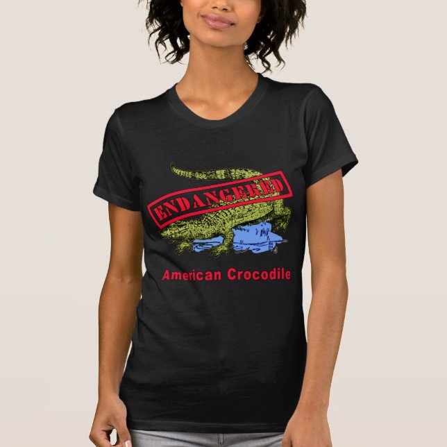 Endangered American Crocodile Products T-Shirt (Front)