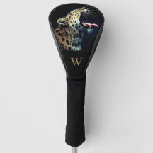 Endangered Amur Leopard Photo Monogram Initial 
