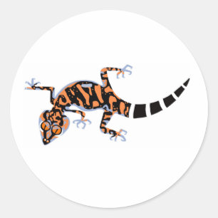 Endangered animal - Cute Ground GECKO - Nature Classic Round Sticker