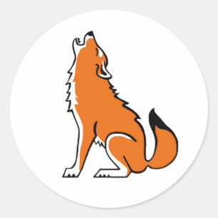 Endangered animal - Howling WOLF- Wildlife - USA Classic Round Sticker