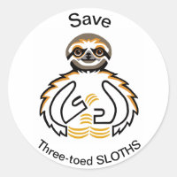 Endangered animal - Save Three-toed SLOTHS -