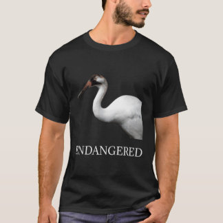 Endangered Animal Species Whoog Crane Bird T-Shirt