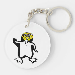 Endangered animal - Yellow-eyed PENGUIN - Nature - Key Ring