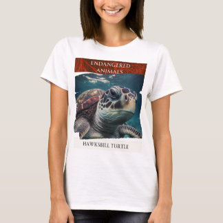 Endangered Animals - Hawksbill Turtle T-Shirt