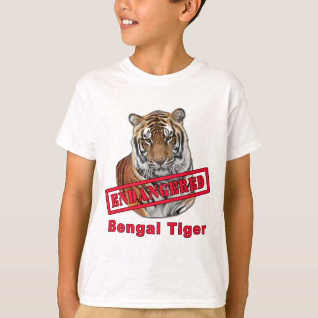 Endangered Bengal Tiger  Products T-Shirt (Front)