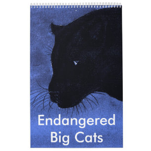 Endangered Big Cats Calendar