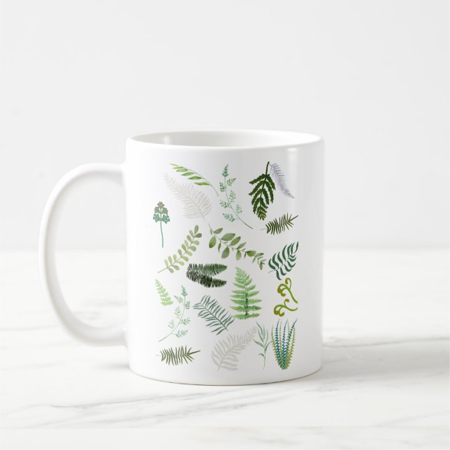 Endangered Ferns Baby Coffee Mug (Left)