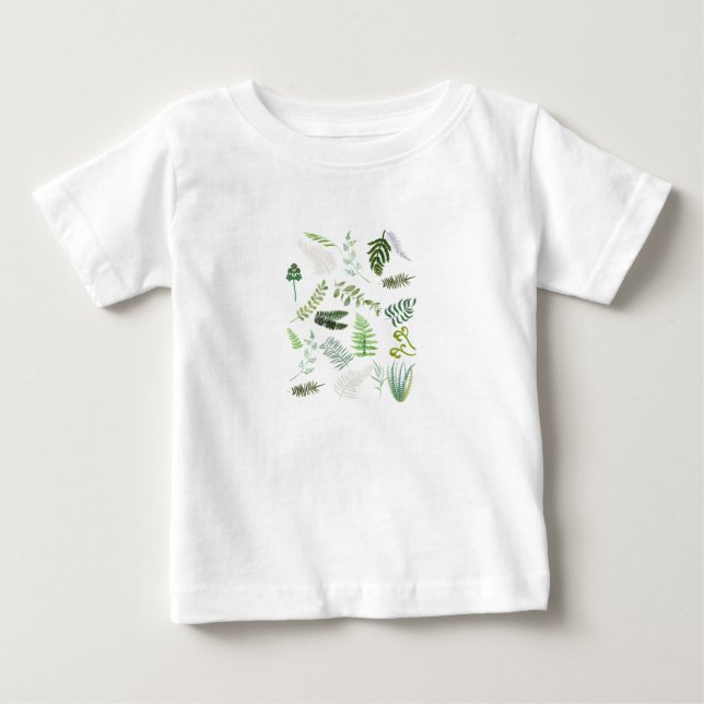 Endangered Ferns Baby T-Shirt (Front)