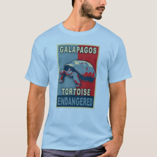 Endangered Galapagos Tortoise Pop Art Tshirts