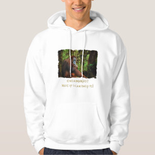 Endangered Orangutans Primate Wildlife Art T-Shirt Hoodie