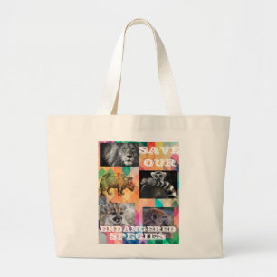 Endangered Species Large Tote Bag