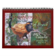 "ENDANGERED Species of Brazil" 2021 Calendar