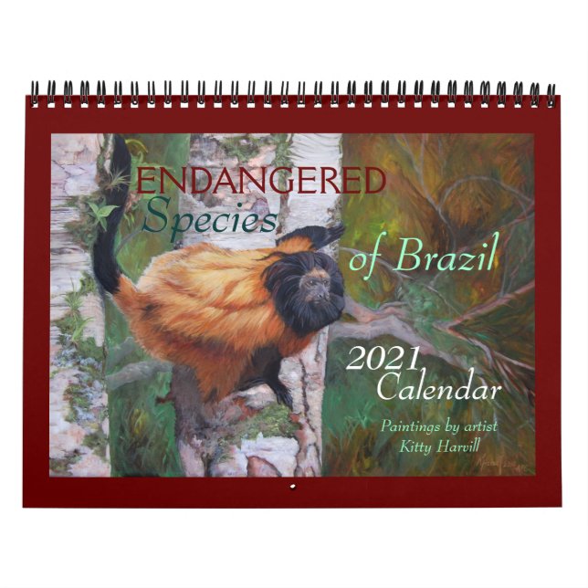 "ENDANGERED Species of Brazil" 2021 Calendar (Cover)