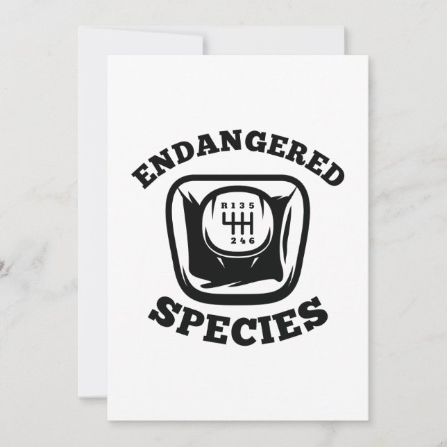 Endangered Species Thank You Card (Front)