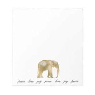 Endangerment African Safari Elephant Notepad