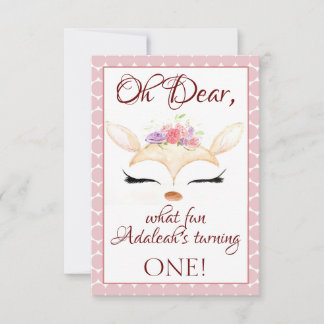 en'Dear'ing invitiation card