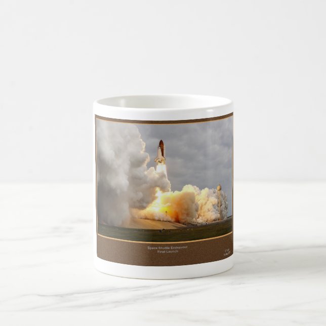 Endeavour Final Launch STS-134 Coffee Mug (Center)