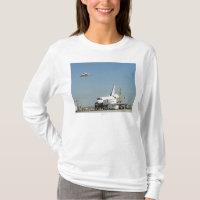 Endeavour on Runway with Columbia on SCA Overhea