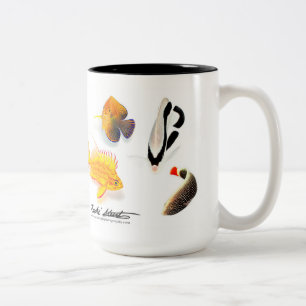 Endemic Hawaiian Fishes, Special Edition Two-Tone Coffee Mug