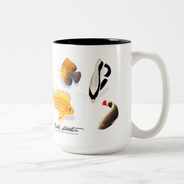 Endemic Hawaiian Fishes, Special Edition Two-Tone Coffee Mug (Right)