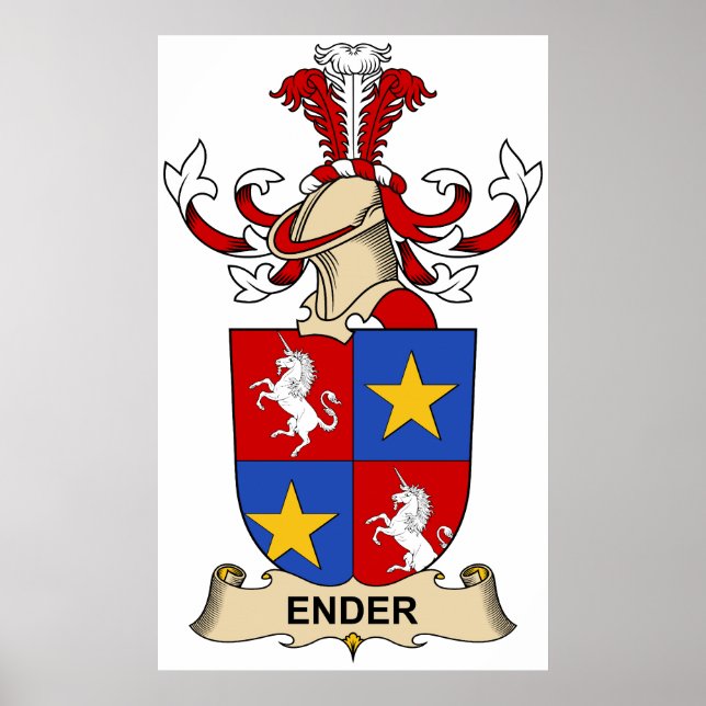 Ender Family Crest Poster (Front)