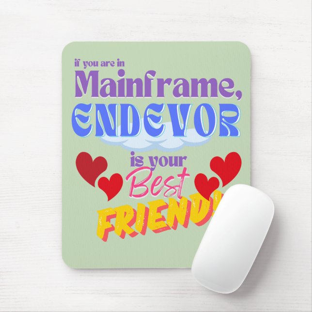 Endevor in Mainframe Programming Mouse Pad (With Mouse)