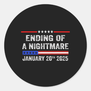 Ending Of A Scary Night January 20th 2025 10  Classic Round Sticker