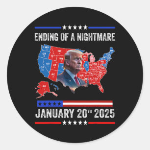 Ending Of A Scary Night January 20th 2025 11 Classic Round Sticker
