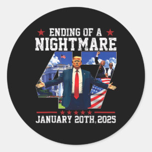 Ending Of A Scary Night January 20th 2025 47th Pre Classic Round Sticker