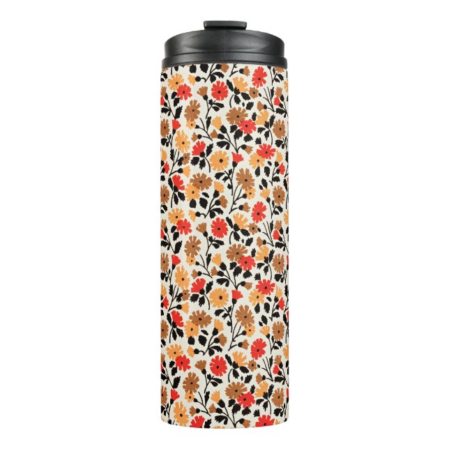 Endleaves of Art floral pattern Thermal Tumbler (Front)