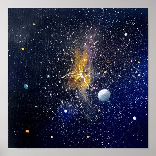 Endless Art print of our galaxy (Front)