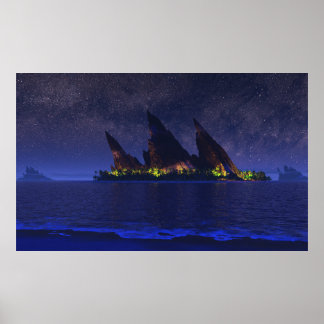 Endless Blue (Starlight) Poster