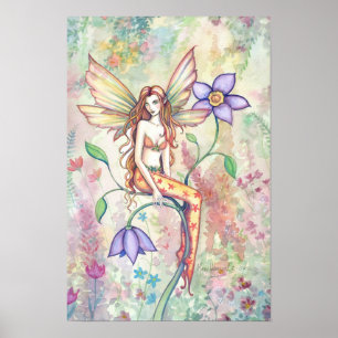 Endless Colour Fairy Flower Art Poster Print