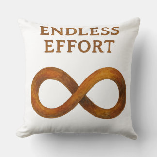 Endless Effort: The Power of Perseverance Cushion