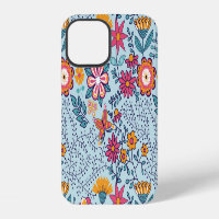 Endless floral and butterfly texture.