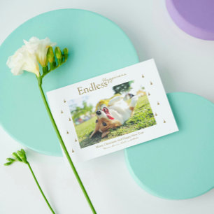Endless Happiness Christmas Holiday Foil Postcard