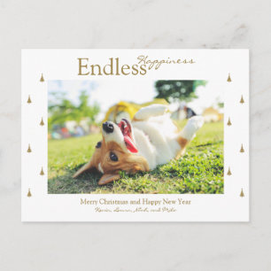 Endless Happiness Christmas Holiday Party Postcard