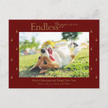 Endless Happiness Christmas Holiday Party Postcard