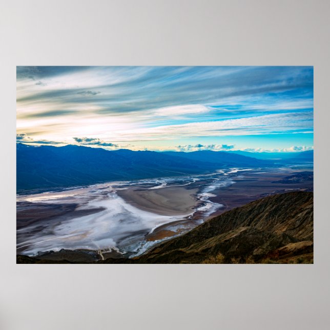 Endless Horizons Over Badwater Basin Poster (Front)