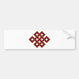 Endless knot bumper sticker