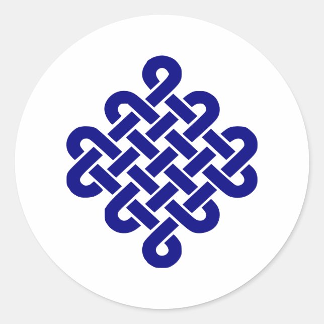 Endless Knot Classic Round Sticker (Front)