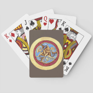  Endless knot with animals   Playing Cards