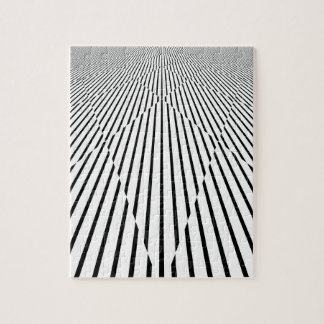 Endless Line Diamonds Optical Illusion Pattern Jigsaw Puzzle