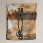 Endless Love Modern Script Couple Photo Gift Sherpa Blanket<br><div class="desc">Commemorate a couple's special day with a cosy photo throw blanket to add both functionality and warmth to their shared space.  A gift that creates lasting memories as they begin their married life.</div>