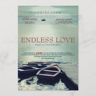 ENDLESS LOVE poster movie style Invitation