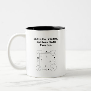 Endless Math Passion Infinite Wisdom Educator Two-Tone Coffee Mug