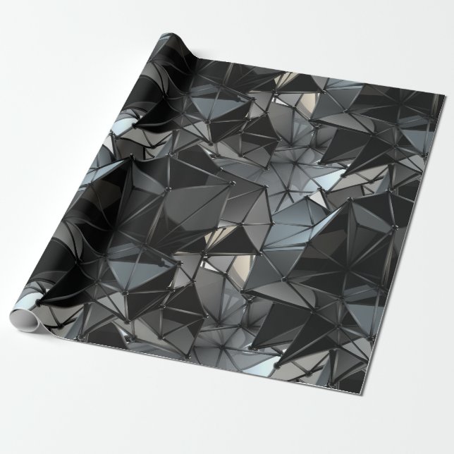 endless monochrome : wrapping paper (Unrolled)