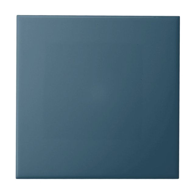 Endless Ocean Blue Square Kitchen and Bathroom Ceramic Tile (Front)