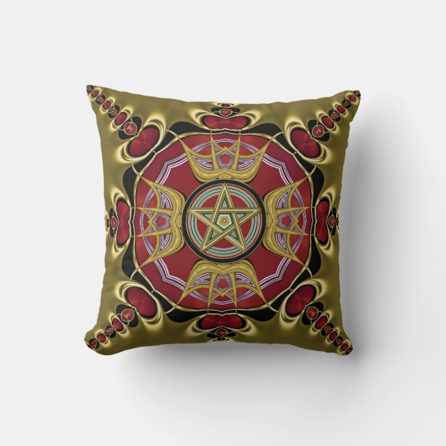 Endless Passion : Pentacle Symbol Cushion / Pillow (Front)